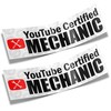 YouTube Mechanic Slap Sticker (2) CAR Truck Funny Vinyl Sticker Decal Racing 8"