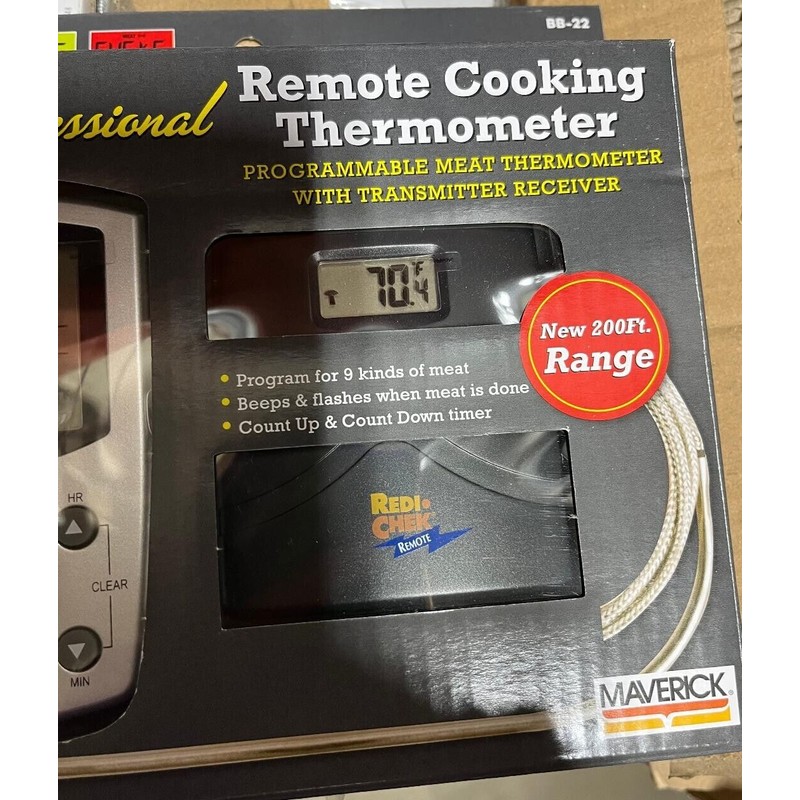 Mavericks Maverick Professional Remote Cooking Thermometer Programmable BB-22