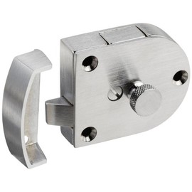 Rockwood 602.26D Cast Brass Gate Latch, 2-3/8" Width x 2" Height, 2-3/4" Strike Width x 2" Strike Length, Satin Clear Coated Finish