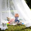 Sublaga Round Mosquito Net for Bed, Large White Bed Canopy