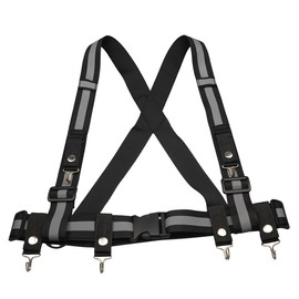 Amykite Shopping Bags Carry Bag, Tool Belt Braces for Men, Can Carry 18 Pounds, Hands-Free Concept for Safe Carry, Shopping, Courier, Truck Driver etc. (Black)