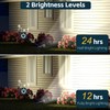 Laliled Solar Spotlights Outdoor, 2-in-1 Warm and Cool White Lighting