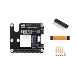 PCIe to M.2 M Key Adapter for Raspberry Pi 5, Support NVMe Protocol M.2 SSD with 2230/2242 Size, PCI-E×1 Gen2 or Gen3 Mode, Support Booting from SSD for PI5, High-speed Reading/Writing