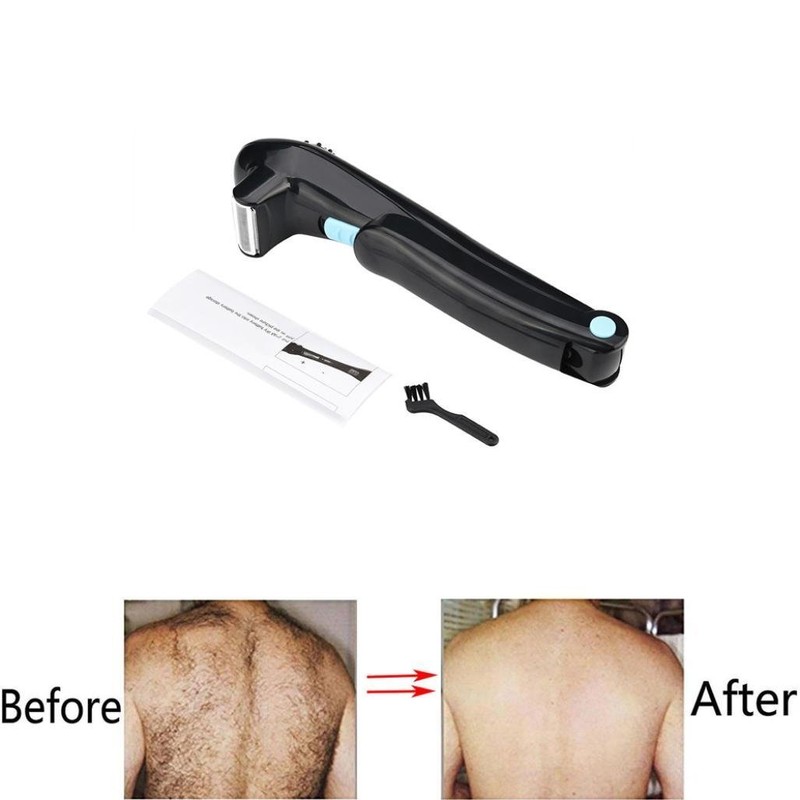OFKPO Foldable Men's Back Razor, Electric Body Hair Razor, Hair