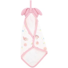 Skater BMT1 Hand Towel with Mascot, 11.8 x 11.8 inches (30 x 30 cm), Quick Drying, Loop Included, Sanrio My Melody