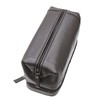 Prime Hide Soft Brown Leather Zipped Bottom Wash Bag Toiletry