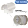 PVC Vent Cap Radon Vent Cap for 4" Schedule 40,