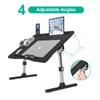 Foldable Laptop Bed Tray Desk, Adjustable Laptop Bed Table with