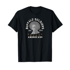 Buffalo Soldiers American Gold White T-Shirt