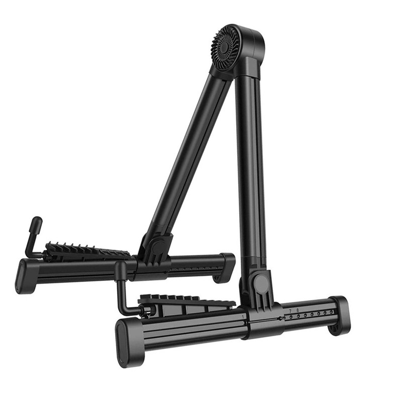 Foldable A Frame Guitar Stand Stable Aluminium Alloy ABS Folk