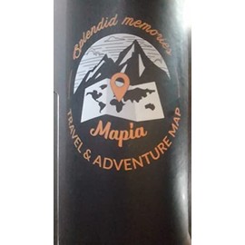 Mapia Scratch Off World Map Poster Deluxe XL 32x22 + United States Travel Scratchable Map - Pins to Mark Landmarks Where You Have Been, USA States and Country Flags with Highly Detailed Cartography