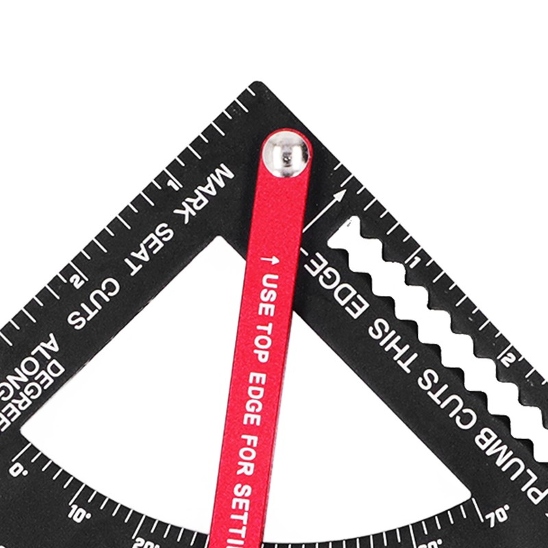 Woodworking Triangle Ruler Aluminum Alloy Accurate Laser Scale Triangle Ruler