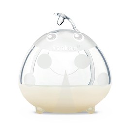 haakaa Ladybug - Colector de leche materna de 1.4 oz/40 ml/1 unidad – Taza de lactancia reutilizable de concha materna colector de leche materna de silicona portátil para madres lactantes, protege los pezones doloridos