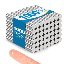 Small Magnets, 1000 Pack Refrigerator Magnets 3x2mm Rare Earth Magnets Neodymium Magnets for Crafts, Whiteboard, Kitchen Cabinet…