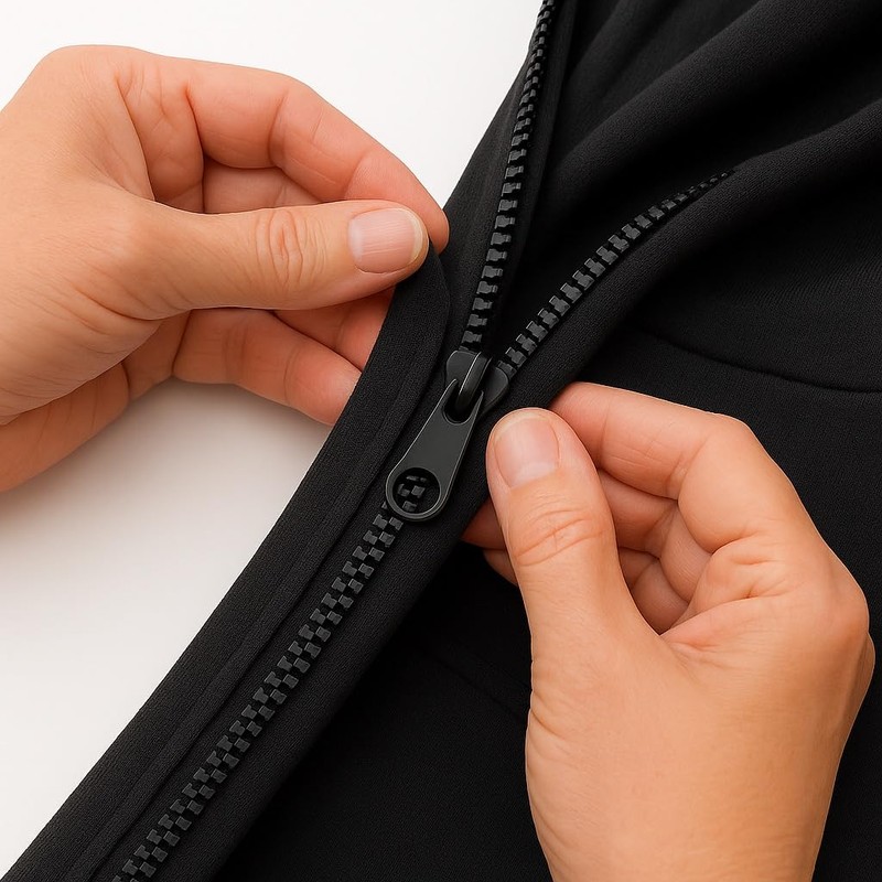Black 28" (71cm) Chunky Zip – Separating #5 Weight Zipper,