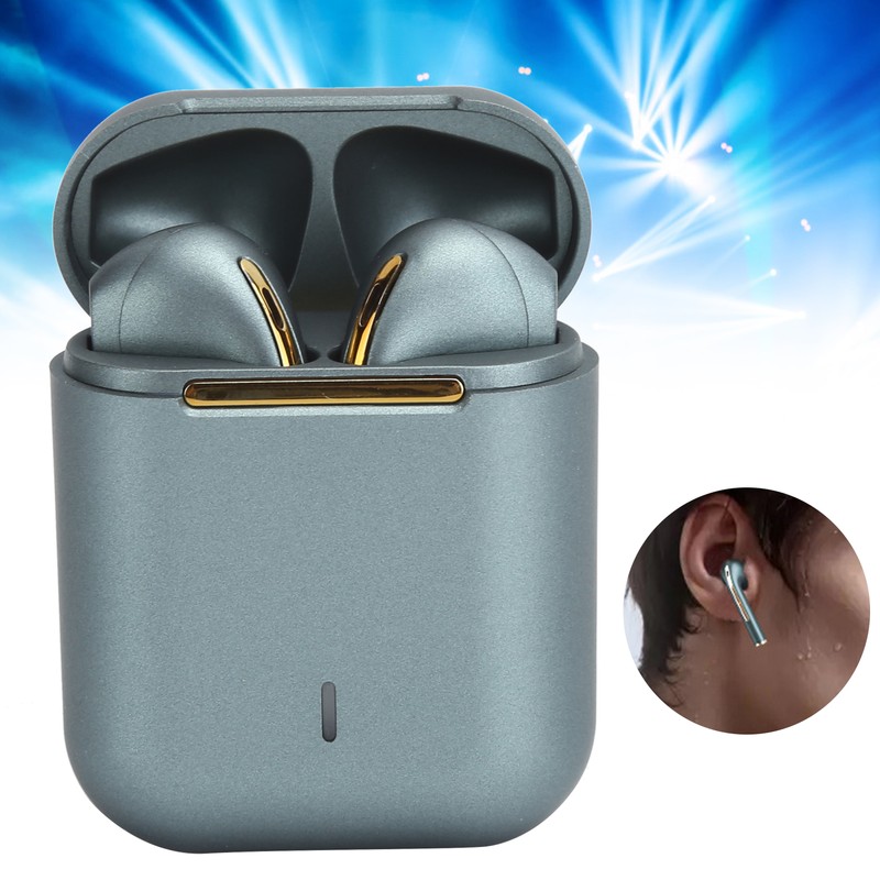 J18 True Wireless Bluetooth Earphones Stereo Headset Handsfree Waterproof EarbudsGreen