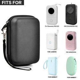 Case Compatible with Phomemo D30 D35 M02/ M02S/ M02 for NELKO Label Maker, for NIIMBOT for JADENS for Memoking for SUPVAN Labeler Sticker Storage Holder Tape Paper Roll (Box Only)(Orange)