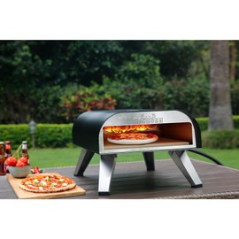 BIG HORN OUTDOORS 12" PIZZA-OVEN Portable Gas Oven, Stone-Baked Pizzas Made Easy Use Anywhere, Backyard Camping Party Cooking with your Family or Friend