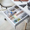 山崎実業(Yamazaki) 伸縮 & スライド デスクトレー ホワイト 約W25×D24.6~45×H5.7cm タワー tower 引き出し