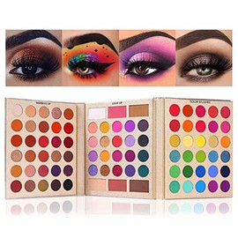 Salandens Paleta de Sombras de Ojos 86 Colores, Profesionales Paletas de Maquillaje, Sombra de Ojos Brillantes y Mate Personalidad Audaz Brillante, Larga Duración, Sin Polvo para Moscas
