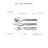 Robert Welch Bergen Satin, 7 Piece Cutlery Place Setting. Made