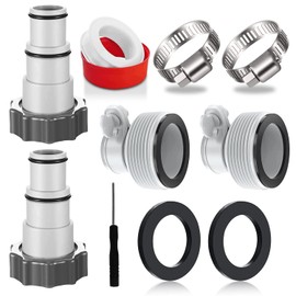 4 x pool hose adaptor, adapter A and type B for Intex pool, hose adapter for pump, 4 pieces, connection for diameter 32 and 38 mm