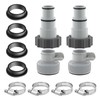 Dimakung 4 Pack 1.25" to 1.5" Pool Hose Adapter A