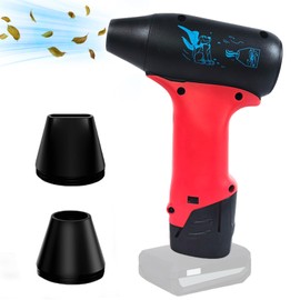 Akku Gebläse Laubbläser für 12V M12, Jet Blower 130000 RPM Bürstenloser Hochgeschwindigkeitsmotor Druckluftduster Stufenlos Luftdüster Laubbläser für Auto PC Werkstatt Camping(Ohne Akku)