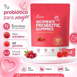 Gomitas Probióticos Mujer Equilibrio Diario 60 Pzs