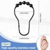 Heavy Duty Shower Curtain Hooks Rust Proof - 12 Pack