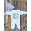 Candy Cane Wishes Mistletoe Kisses, Baby's First Christmas Outfit Romper,