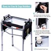 BAGSFY Clear View Walker Tray for Seniors w/Side Pockets –