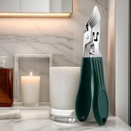 Curved Nail Clippers | Toenail Stainless Steel Trimmer - Portable Anti-Splash Non-Slip Wide Nail Clippers for Salon Home Women Travel Seniors Grooming Kids