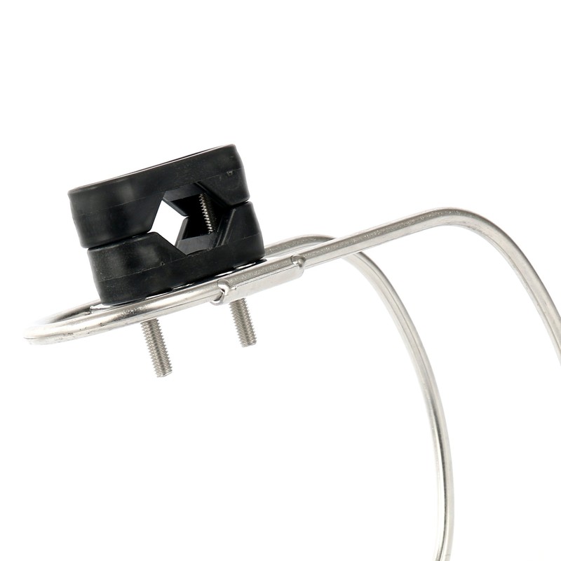 Amarine Made Stainless Steel Horseshoe Bracket Life Buoys Ring Holder
