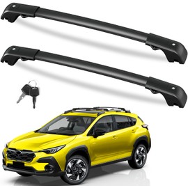 FengYu FengYu Lockable Roof Rack Cross Bars 220lb Compatible with Subaru Crosstrek 2024 2025 Limited/Premium/Sport (not for Wilderness), Aluminum Roof Rails Crossbars Cargo Bars Rooftop Black Carrier Luggage