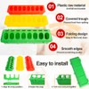 OUYOLAD 4 Plastic Flip Top Bird Small Poultry Feeder for
