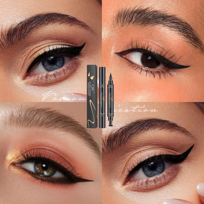 Eyeliner Stamp, Winged Eyeliner Pen Stencil, Waterproof Liquid Eyeliner Pencil,