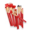 F.A.R.A.H Premium 12 Piece Makeup Brush Set - Red Siren