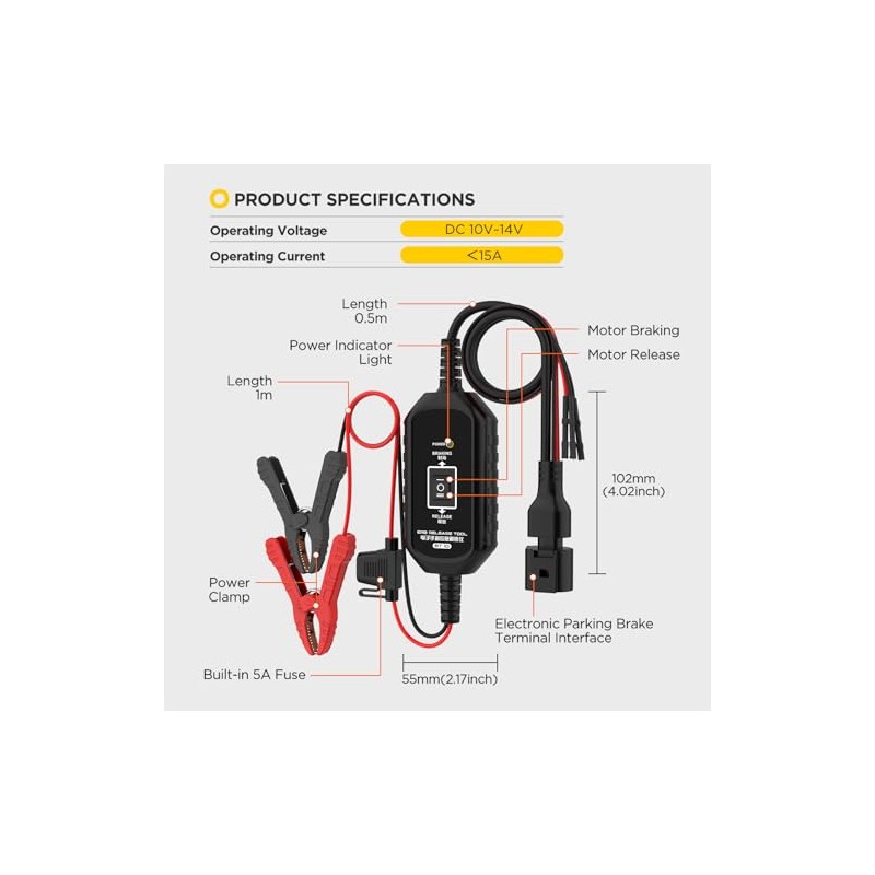 BT10 EPB Emergency Solution Tool, 12 V Electronic Parking Brake