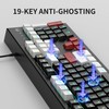 MageGee Creamy Keyboard,K2 Keyboard Wired RGB Backlit 104 Waterproof Ergonomic