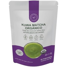 MULBERRY LEAF TEA POWDER - KUWA MATCHA ORGÁNICO (60g) AOJIRU, JAPÓN, Naturalmente SIN cafeína, sin azúcar, Té HOJA DE MORA ORGÁNICO EN POLVO, USDA y