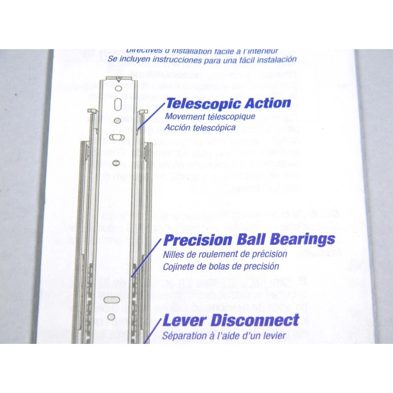 Knape & Vogt KV 8450FM Full Extension Soft Close Drawer