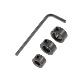 Gatuida 1 Set Drill Bit Collar Woodworking Depth Stop Collars with Spanner Positioner for Drill Bits High Compatibility Enhanced Stability for Accurate Drilling