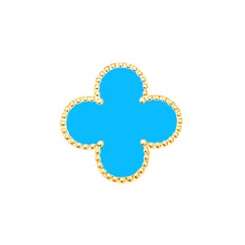 NAVIKA Teal Flora Golf Ball Marker with Magnetic Hat Clip | Flower Themed Golfing Accessory | Clover Ball Marker for Women Golfers | Golf Gift