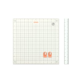 Bira Double-Sided All-in-ONE Steel Magnetic Platform,12 X 12 inch Magnetic Cutting Mat with Two Magnets and One Magnetic Ruler