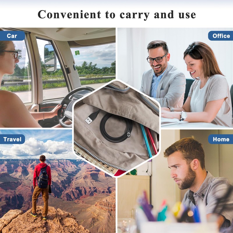 Meliya 2 Pack Compatible for Shokz Charging Cable, USB&USB-C Magnetic