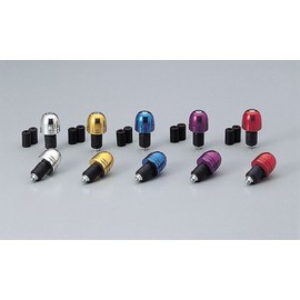 ハリケーン(HURRICANE) アルミサイドキャップ P30砲弾型 シルバー HB0314A バーエンド