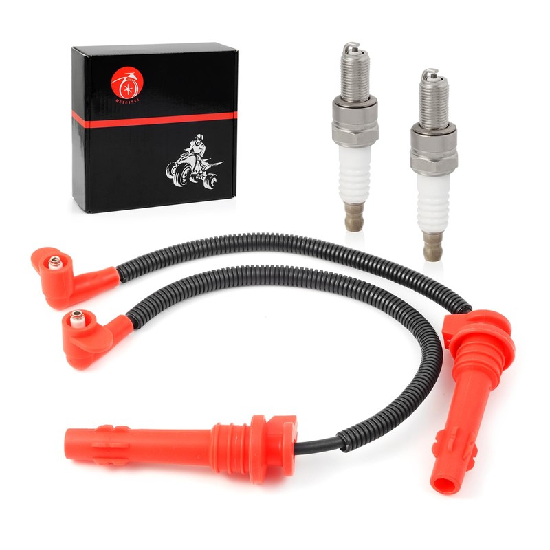 Moto1988 Spark plug & Wire Cap Compatible with Polaris RZR