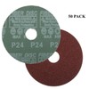 60# (50 pcs) Aluminum Oxide Resin Fiber Sanding Discs for