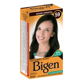 Tinte Bigen Negro Oriental 59 Sin Amoníaco Para Cabello Permanente